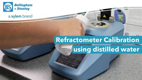 how to use refractometer calibration solution|calibrate refractometer with distilled water.